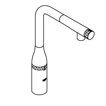 GROHE 31615000 - Spültischarmatur ESSENCE SMARTCONTROL 366 mm, glänzender Chrom