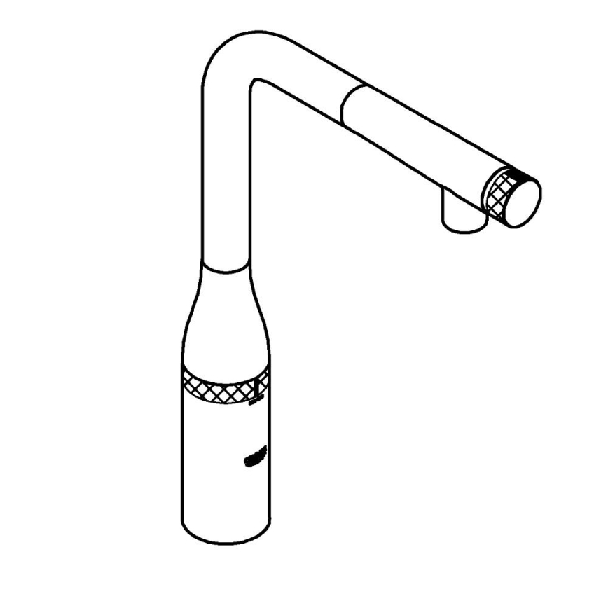 GROHE 31615000 - Spültischarmatur ESSENCE SMARTCONTROL 366 mm, glänzender Chrom