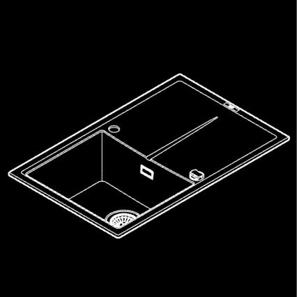 GROHE 31639AP0 - Kompositspüle K400 780 × 500 mm schwarz