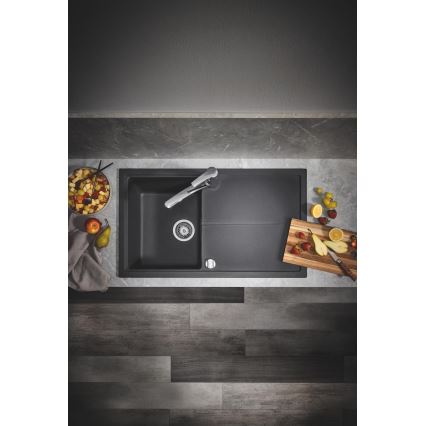 GROHE 31640AP0 - Komposit-Spüle K400 860 × 500 mm Granit/Schwarz