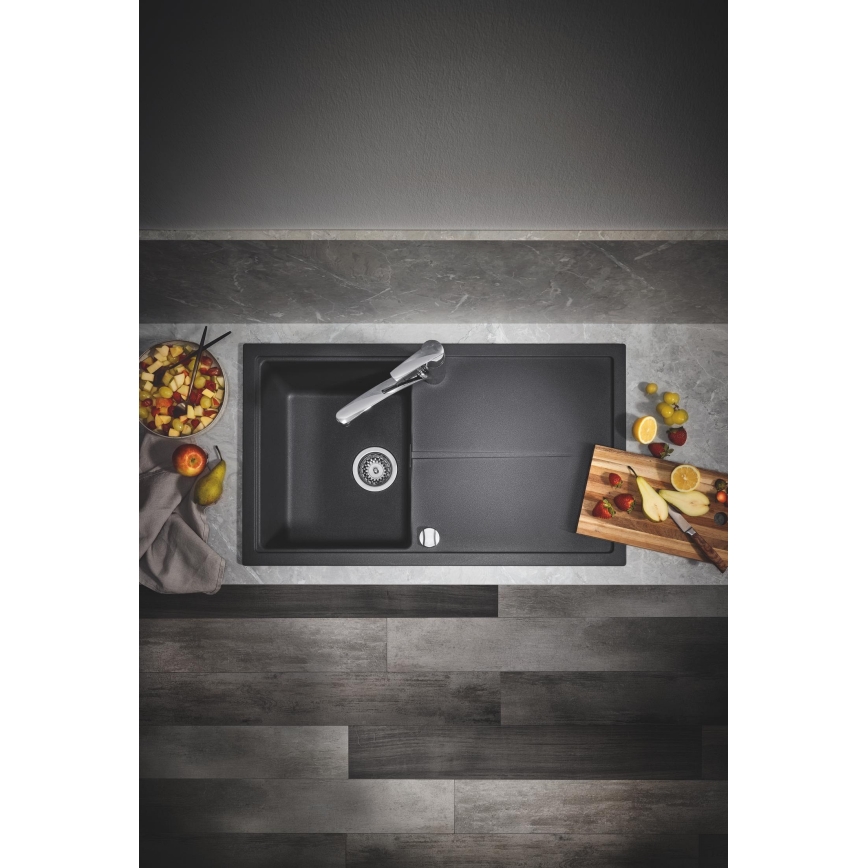 GROHE 31640AP0 - Komposit-Spüle K400 860 × 500 mm Granit/Schwarz