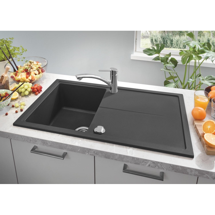 GROHE 31640AP0 - Komposit-Spüle K400 860 × 500 mm Granit/Schwarz