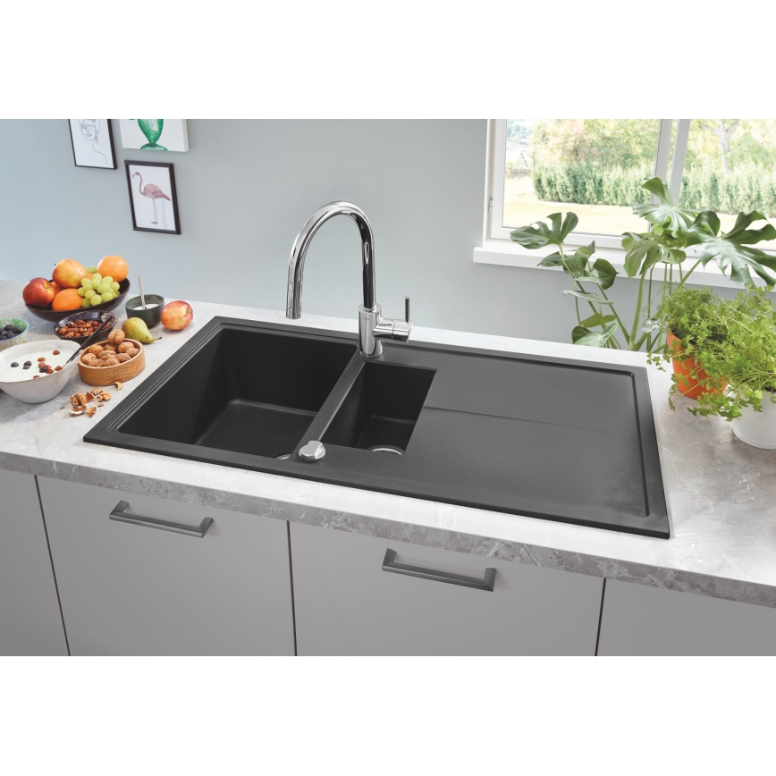 GROHE 31642AP0 - Kompositspüle K400, 1000 × 500 mm, schwarz