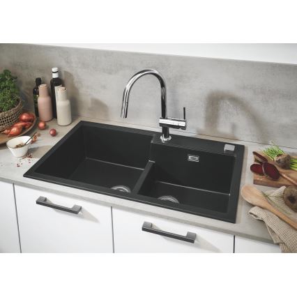GROHE 31649AP0 - Kompositspüle K500 860 × 500 mm schwarz