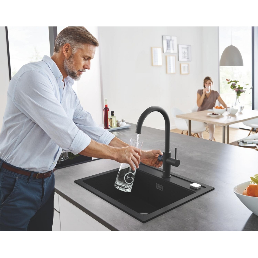 GROHE 31651AP0 - Kompositspüle K700 560 × 510 mm schwarz