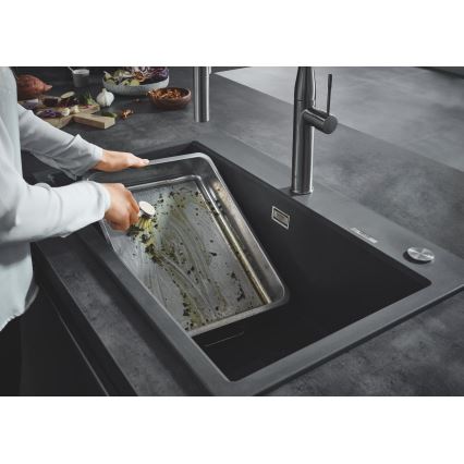 GROHE 31652AP0 - Kompositspüle K700 780 × 510 mm Granit/Schwarz