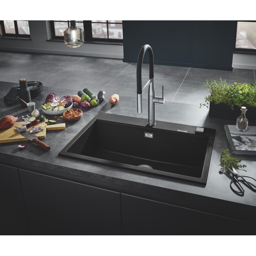 GROHE 31652AP0 - Kompositspüle K700 780 × 510 mm schwarz