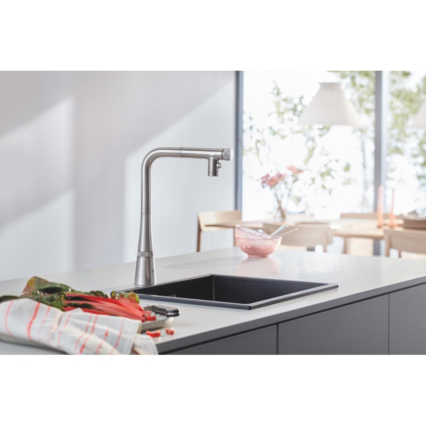 GROHE 31653AP0 - Kompositspüle K700U 457 × 406 mm schwarz