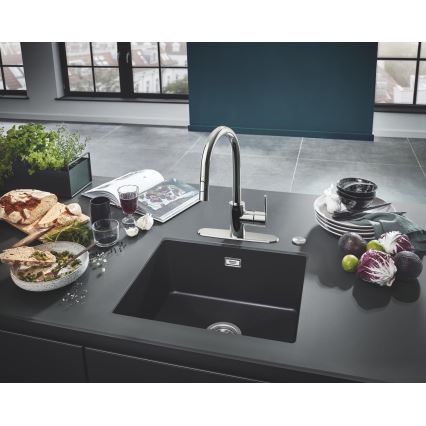 GROHE 31654AP0 - Kompositspüle K700U 533 × 457 mm schwarz