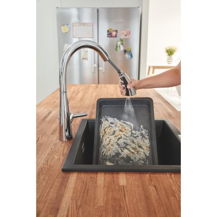 GROHE 31654AP0 - Kompositspüle K700U 533 × 457 mm schwarz