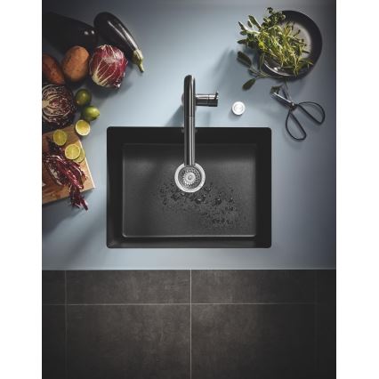 GROHE 31655AP0 - Kompositspüle K700U 610 × 460 mm schwarz