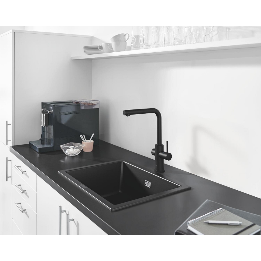 GROHE 31655AP0 - Kompositspüle K700U 610 × 460 mm schwarz
