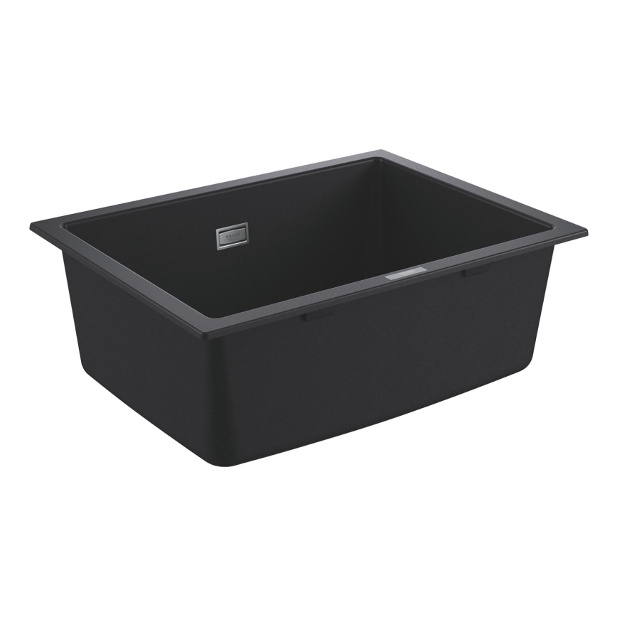 GROHE 31655AP0 - Küchenspüle K700U 610 × 460 mm schwarzer Stein/schwarz