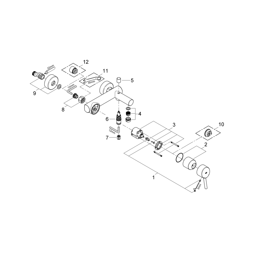 GROHE 32211001 - Badewannenarmatur CONCETTO DN 15 glänzender Chrom