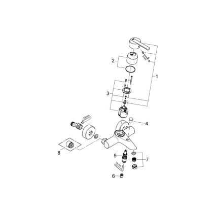 GROHE 32269000 - Wannenarmatur FEEL DN 15, glänzender Chrom