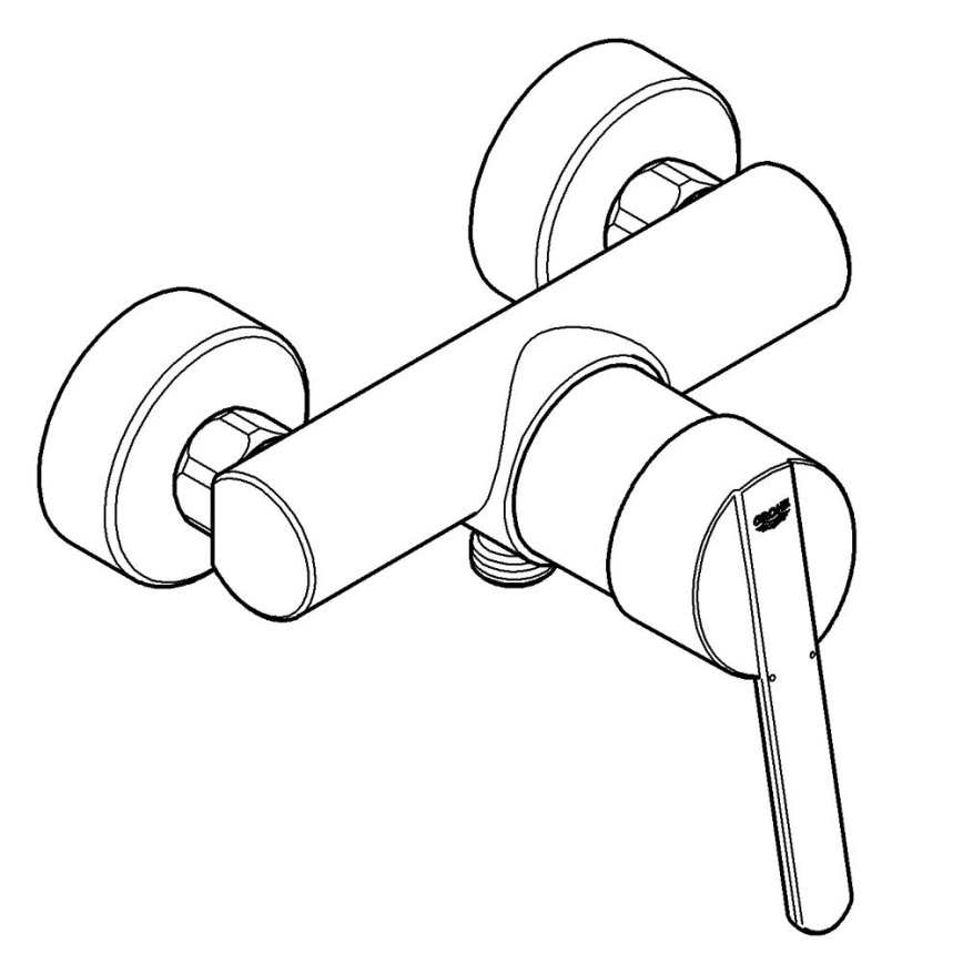 GROHE 32270000 - Duscharmatur FEEL DN 15, glänzender Chrom
