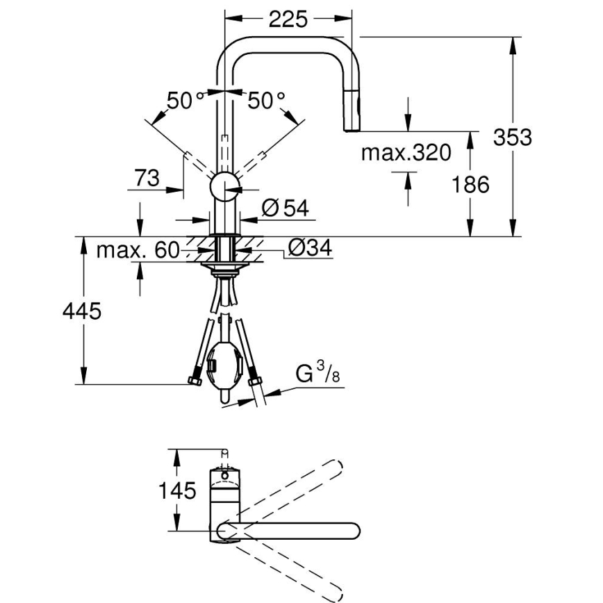 GROHE 32322DC2 - Spültischarmatur A, Edelstahl