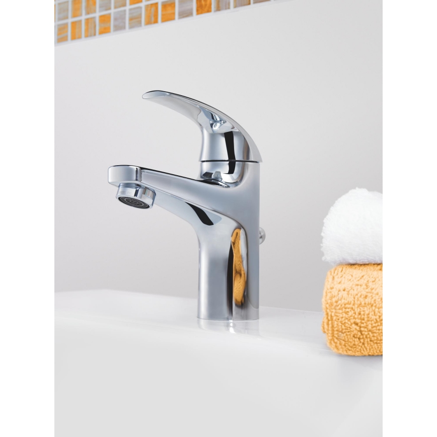 GROHE 32805000 - Waschtischarmatur BAUCURVE DN 15, glänzend verchromt
