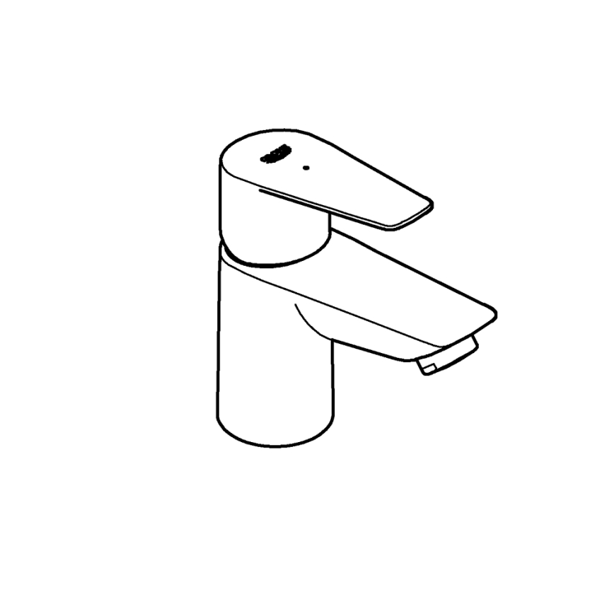 GROHE 32861001 - Einhebelmischer BAUEDGE 131 mm glänzender Chrom
