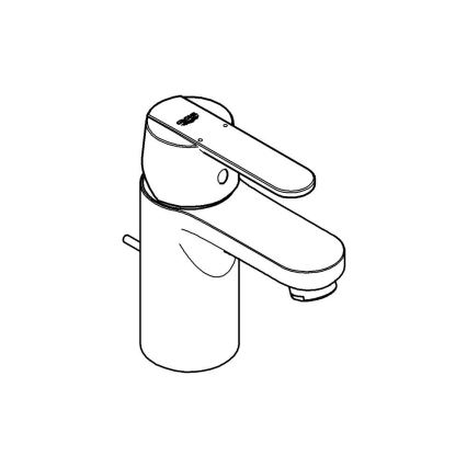 GROHE 32883000 - Waschtischarmatur GET, Größe S, glänzender Chrom