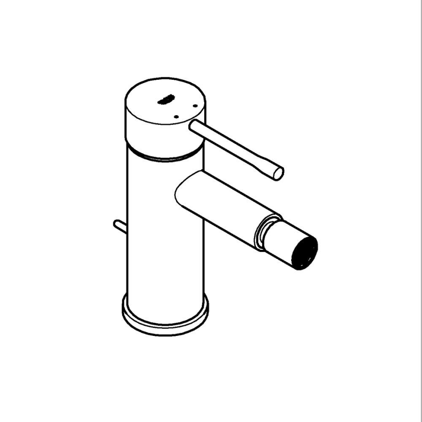 GROHE 32935AL1 - Bidetarmatur ESSENCE Größe S Graphit