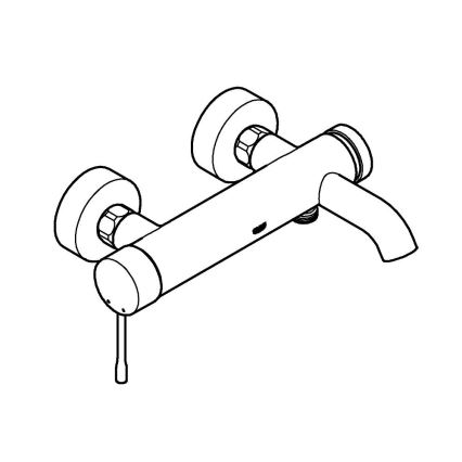 GROHE 33624DC1 - Wannenarmatur ESSENCE Edelstahl