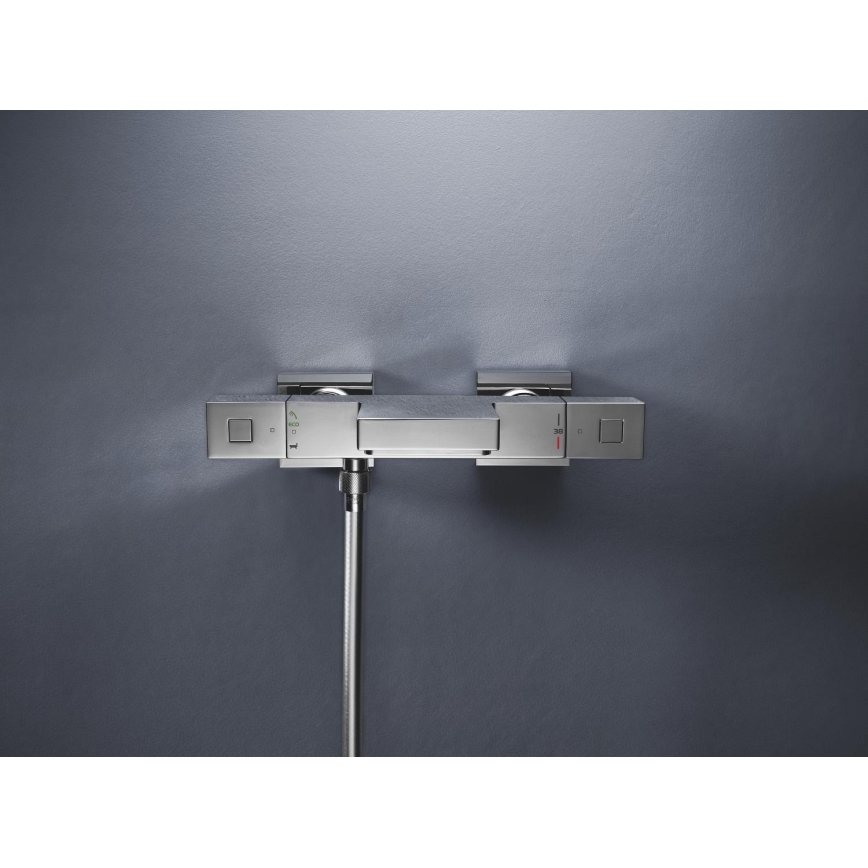 GROHE 34497000 - Thermostat-Badewannenarmatur GROHTHERM CUBE DN 15 glänzender Chrom