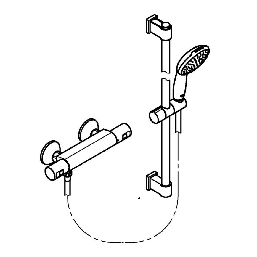 GROHE 34597001 - Thermostat-Duscharmatur PRECISION START DN 15 Chrom