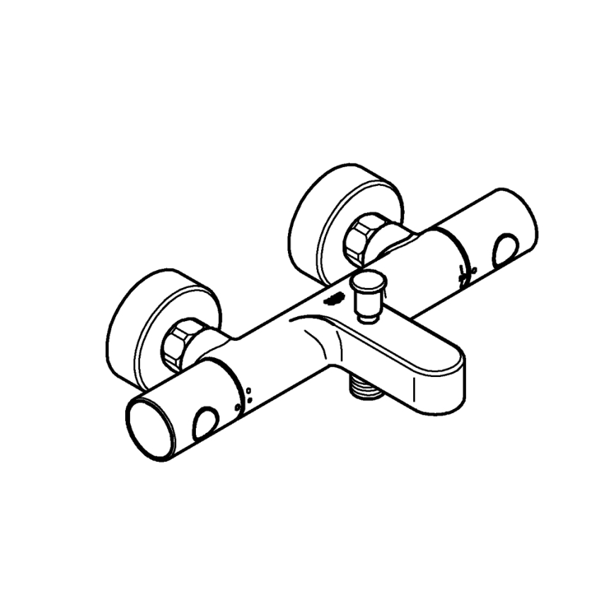 GROHE 34774000 - Thermostat-Wannenarmatur PRECISION GET DN 15 Hochglanz-Chrom