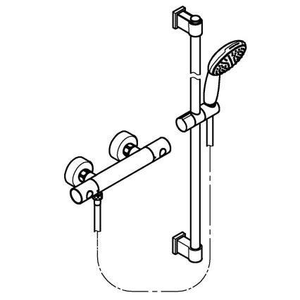 GROHE 34857000 - Thermostatische Duscharmatur PRECISION GET 12” glänzender Chrom