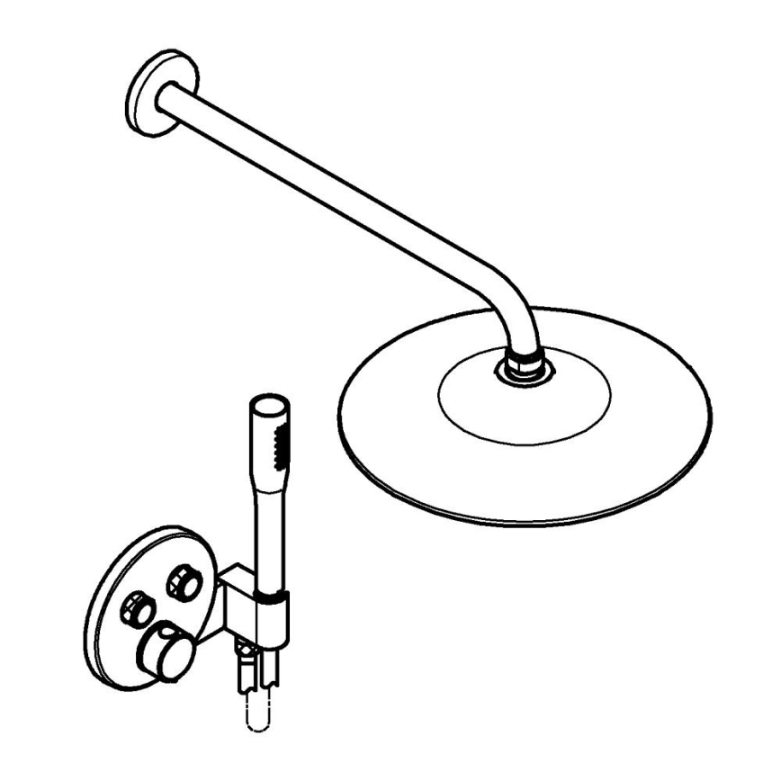 GROHE 34878000 - Duschsystem PRECISION SMARTCONTROL 260 mm, glänzender Chrom