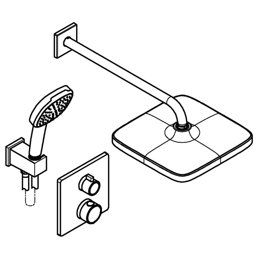 GROHE 34882000 - Duschsystem PRECISION VITALIO COMFORT 250, Hochglanz-Chrom