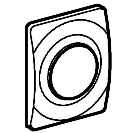 GROHE 37018SH0 - Betätigungsplatte SURF 116 × 144 mm weiß