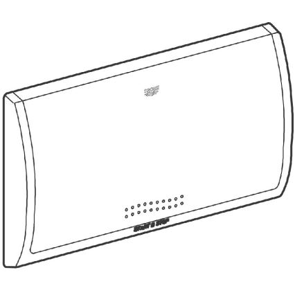 GROHE 37053SH0 - Betätigungsplatte CLASSIC 330 × 190 mm weiß