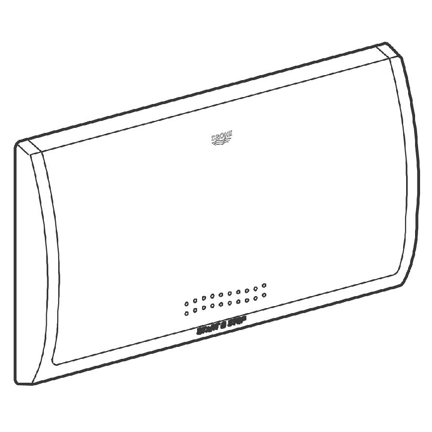 GROHE 37053SH0 - Betätigungsplatte CLASSIC 330 × 190 mm weiß