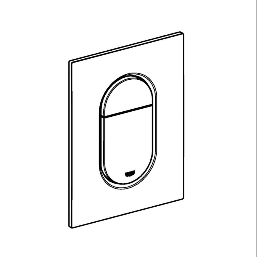 GROHE 37624DA0 - Betätigungsplatte 130 × 172 mm, Bronze