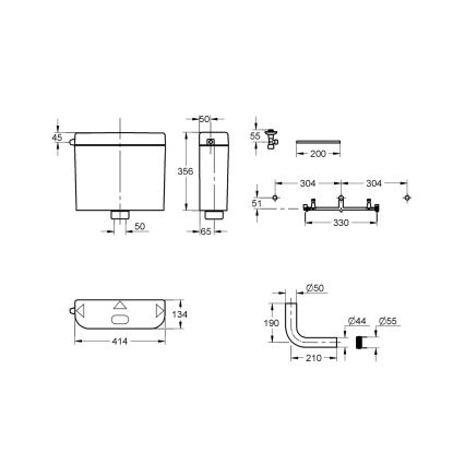 GROHE 37791SH0 - Spülkasten PS, weiß