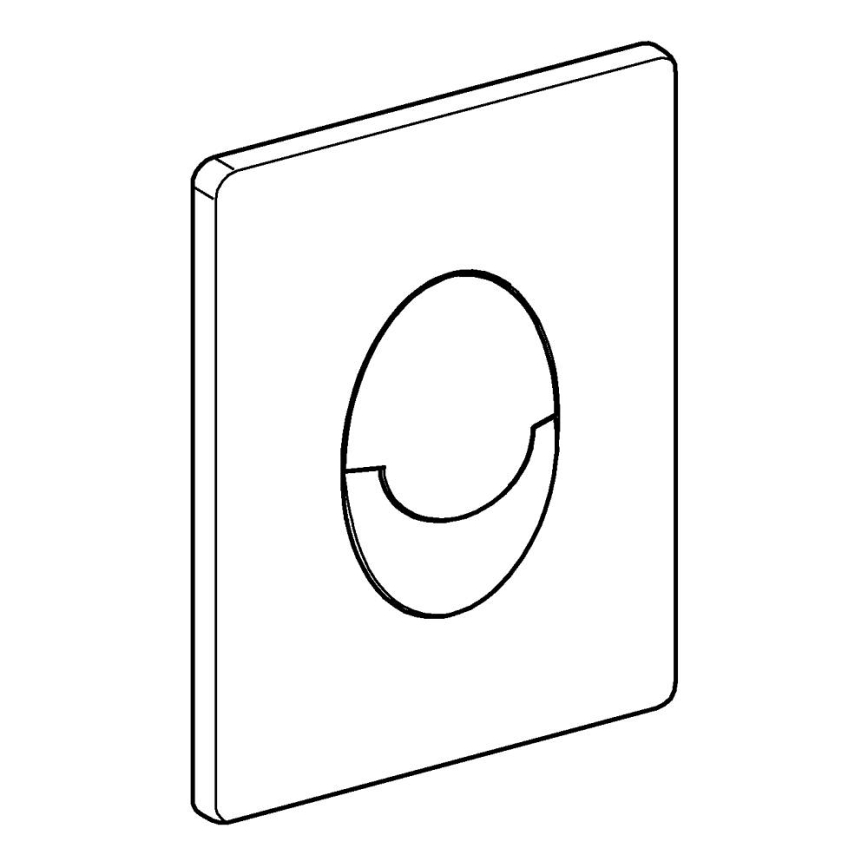 GROHE 38505SH0 - Betätigungsplatte SKATE AIR 156 × 197 mm weiß