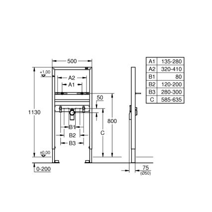GROHE 38554001 - RAPID SL-Modul für Waschtisch