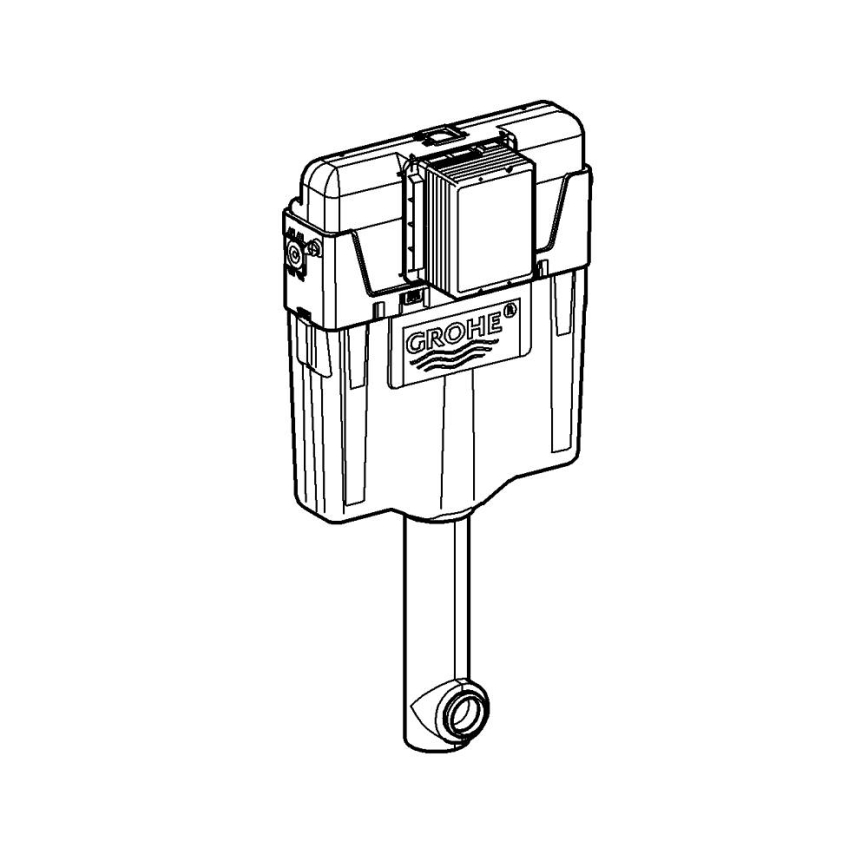 GROHE 38661000 - Spülkasten GD 2, glänzender Chrom