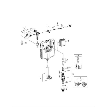 GROHE 38661000 - Spülkasten GD 2