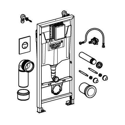 GROHE 38860000 - 3-in-1-Set RAPID SL 1,13 m