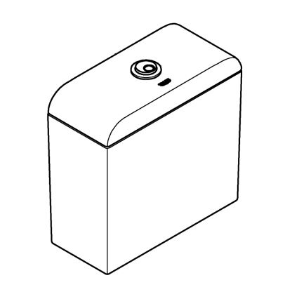 GROHE 39332000 - WC-Spülkasten EURO CERAMIC 385 × 170 × 370 mm Keramik/weiß