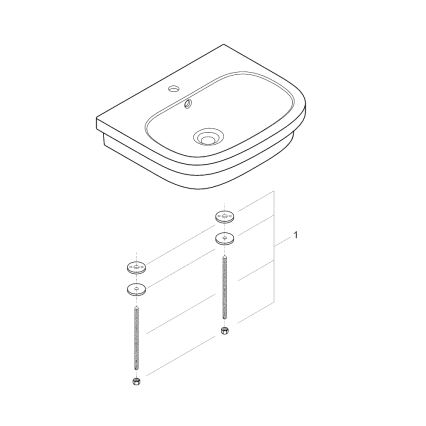 GROHE 39337000 - Aufsatzwaschbecken EURO CERAMIC 600 × 480 mm Keramik/weiß