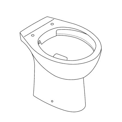 GROHE 39430000 - Stand-WC BAU CERAMIC 515 x 356 x 406 mm Keramik/weiß