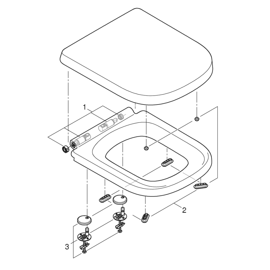 GROHE 39462000 - WC-Komplettset EURO CERAMIC 67,5 x 37,4 x 77,4 cm Keramik/weiß