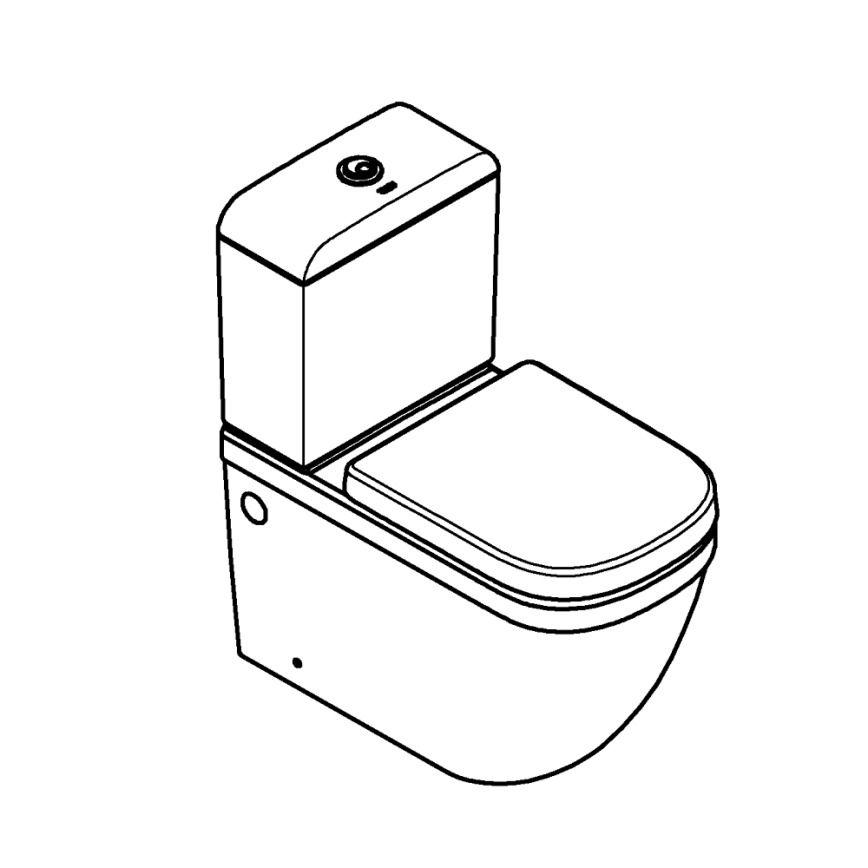 GROHE 39462000 - WC-Komplettset EURO CERAMIC 67,5 x 37,4 x 77,4 cm Keramik/weiß