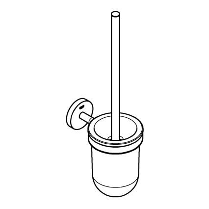 GROHE 40463001 - WC-Bürstengarnitur BAUCOSMOPOLITAN, glänzender Chrom