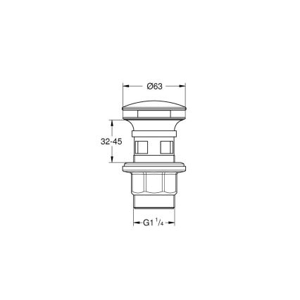 GROHE 40824000 - Ablaufgarnitur, glänzender Chrom