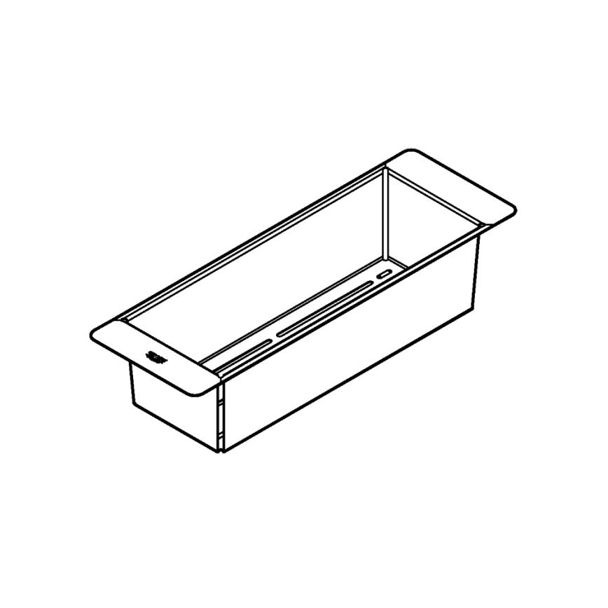 GROHE 40852SD0 - Multifunktionaler Abtropfkorb 450 × 150 × 100 mm, Edelstahl